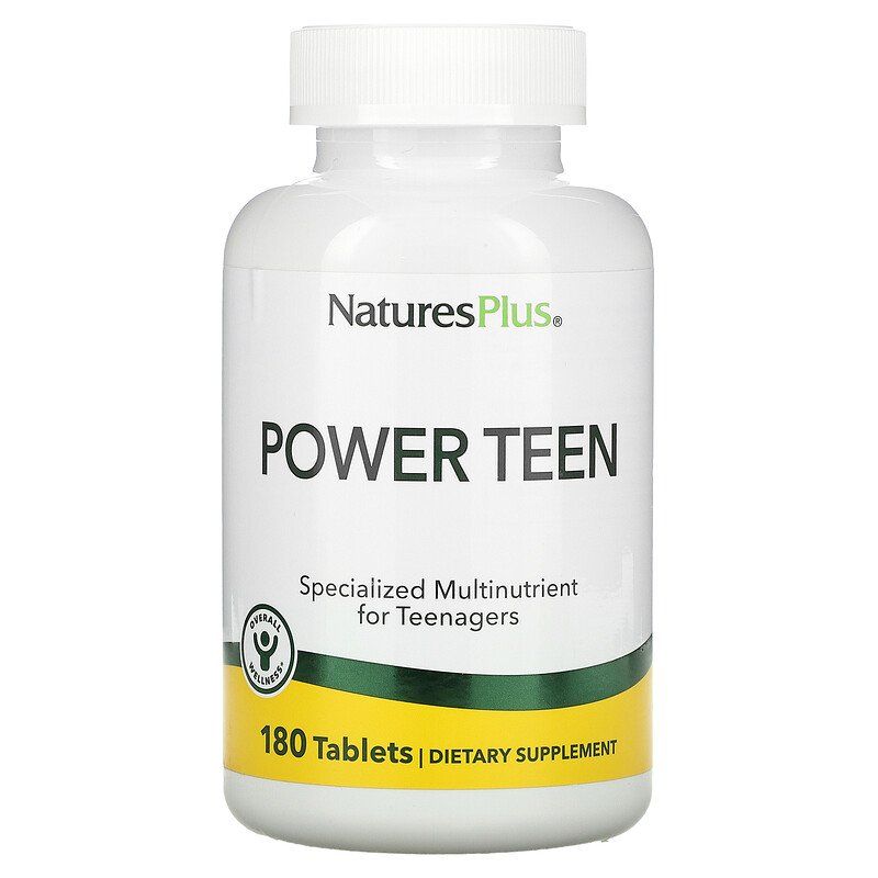 Вітаміни для підлітків Nature's Plus Power Teen, 180 таблеток (NAP-29992)