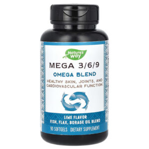 Суміш омега 3 6 9 Nature's Way Omega Blend лайм, 90 капсул (NWY-15440)
