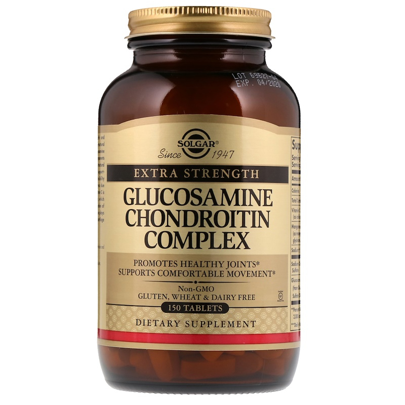 Глюкозамін хондроїтин комплекс Solgar Glucosamine Chondroitin екстра сила, 150 таблеток (SOL-01288)