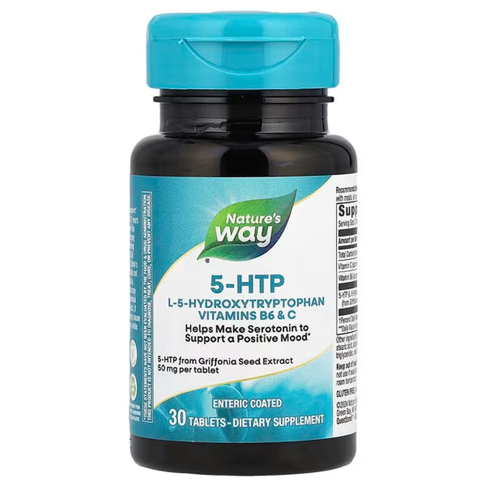 5-НТР Nature's Way 100 мг, 30 таблеток (50 мг у таблетці) (NWY-45240)