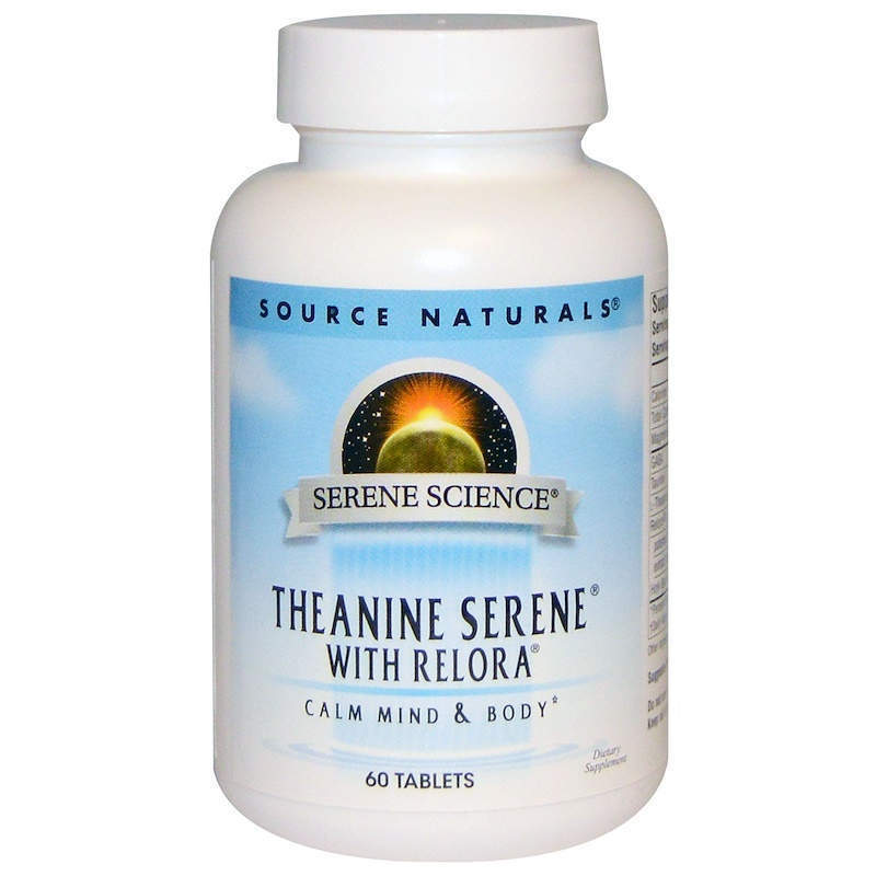 L-Теанін Source Naturals Theanine Serene 60 таблеток (SNS-01772)