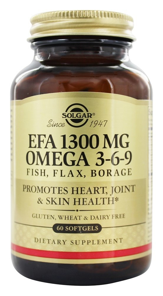 Омега 3-6-9 Solgar Omega 3-6-9 1300 мг, 60 гелевих капсул (SOL-02027)