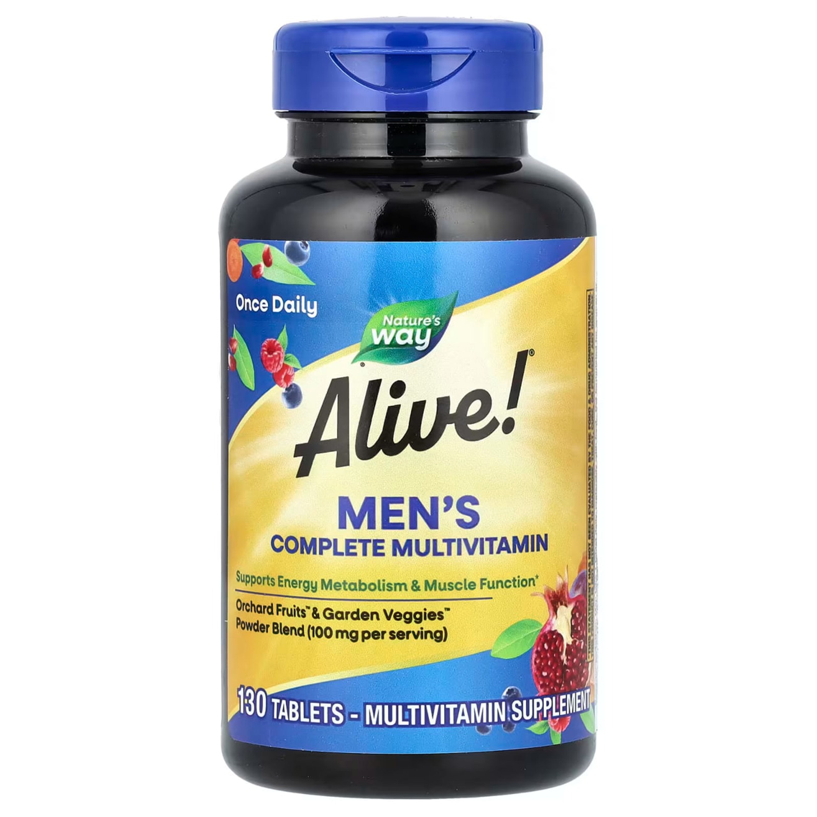 Мультивітаміни для чоловіків Nature's Way Alive!® Men's Complete Multivitamin повний комплекс, 130 таблеток (NWY-13716)