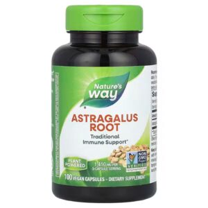 Астрагал Nature's Way Astragalus корінь 1410 мг, 100 веганських капсул (470 мг в капсулі) (NWY-10180)