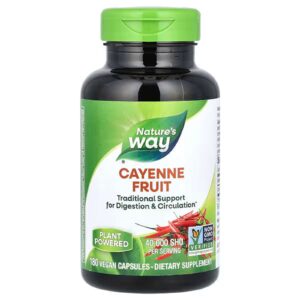 Каєнський перець Nature's Way Cayenne 40,000 SHU/g, 180 капсул (NWY-11508)