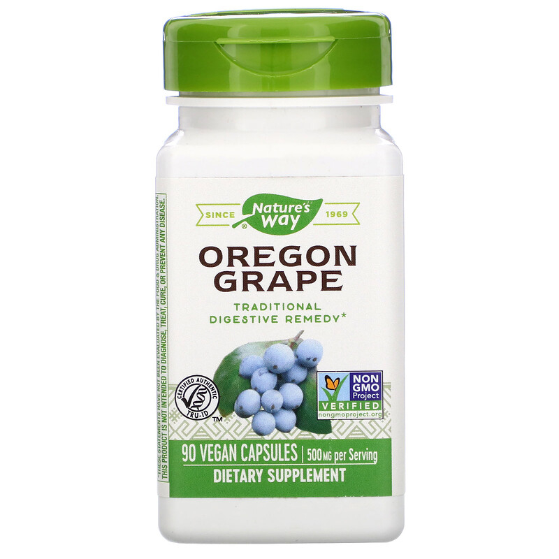 Корінь Орегонського винограду Nature's Way Oregon Grape 500 мг, 90 кап. (NWY-14159)