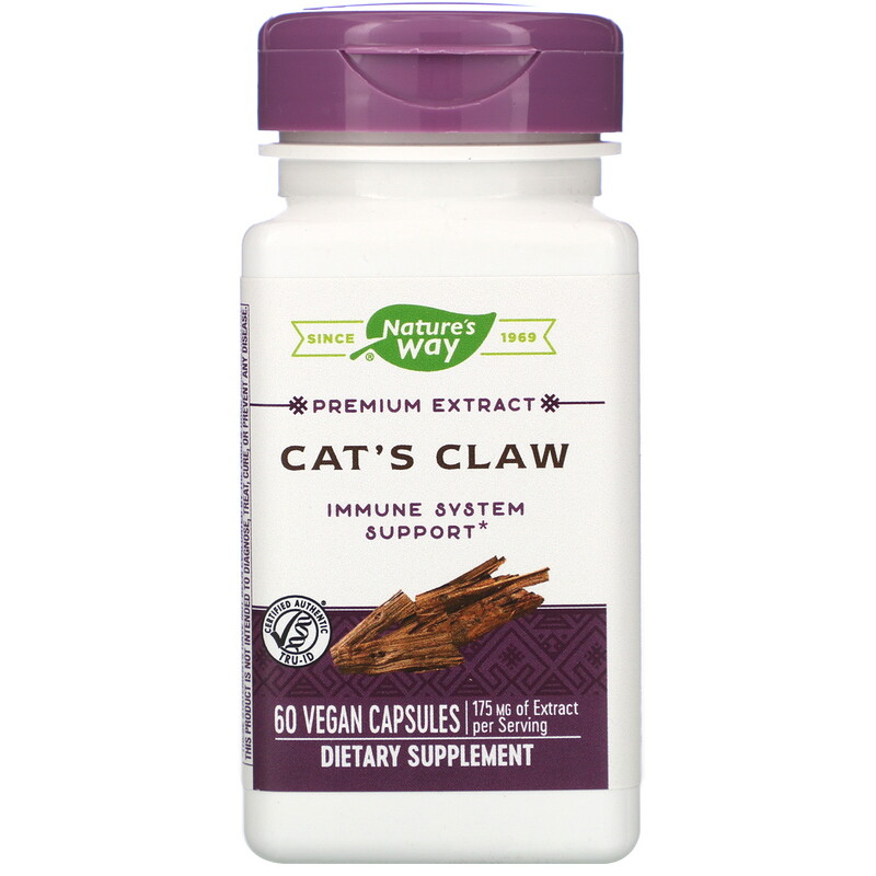 Котячий кіготь Nature's Way (Cat's Claw) стандартизований 175 мг, 60 капсул (NWY-60700)