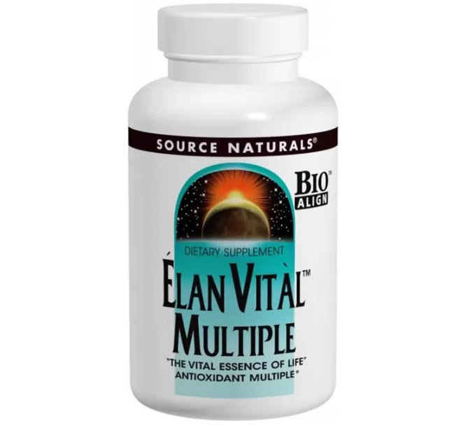 Мультивітаміни Source Naturals Elan Vital Multiple , 60 таблеток (SNS-00059)