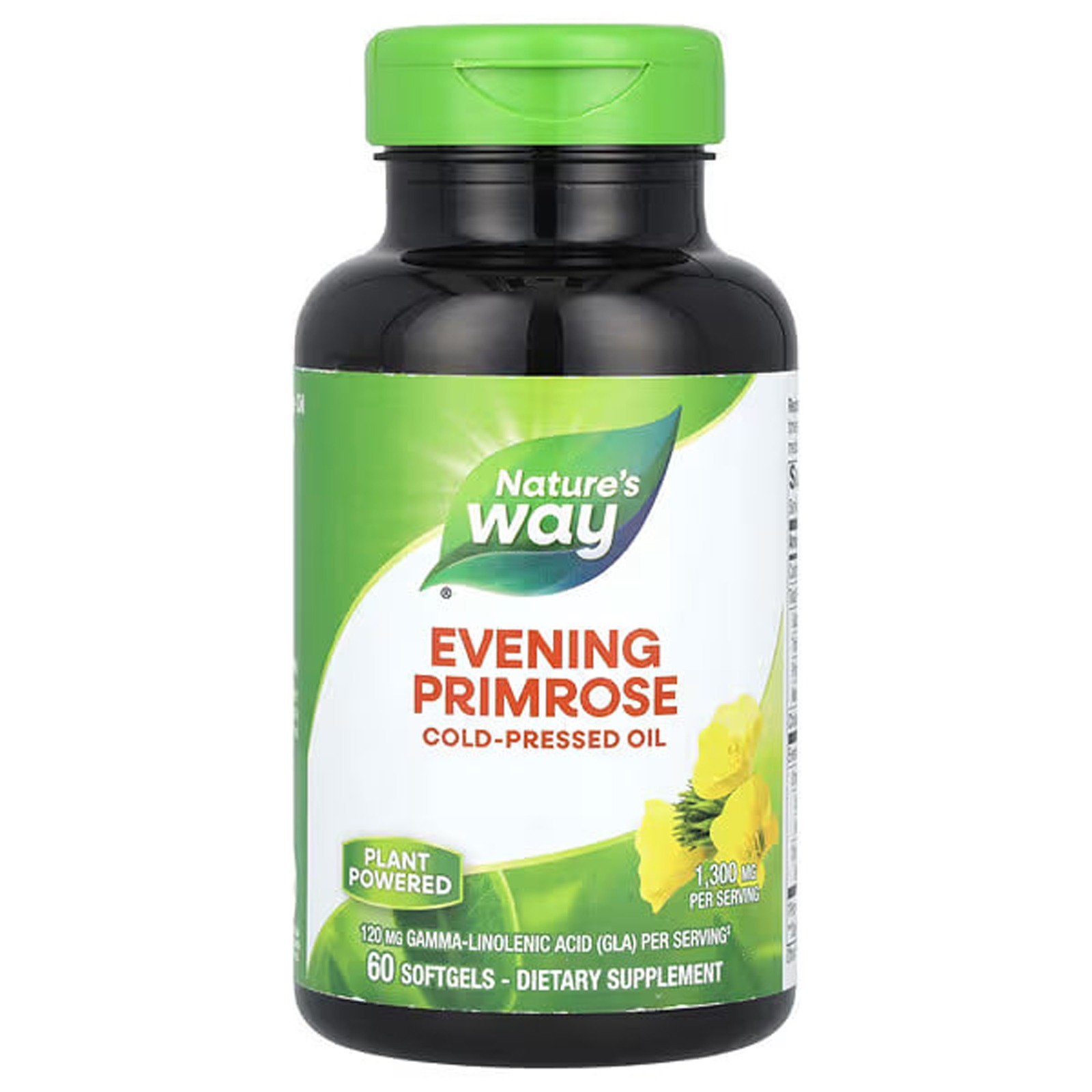 Олія примули вечірньої Nature's Way Evening Primrose максимальна сила 1300 мг, 60 гелевих капсул (NWY-15418)
