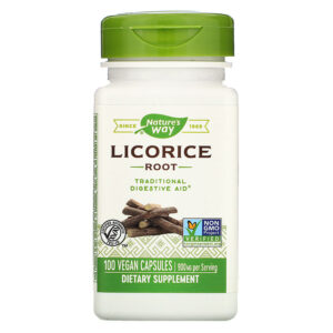 Корінь солодки Nature's Way (Licorice) 900 мг, 100 капсул (NWY-14600)