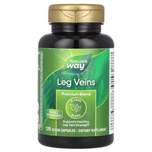 Варикоз на ногах Nature's Way Leg Veins преміум-суміш, 120 капсул (NWY-15335)