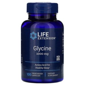 Гліцин Life Extension Glycine 1000 мг, 100 капсул (LEX-16691)