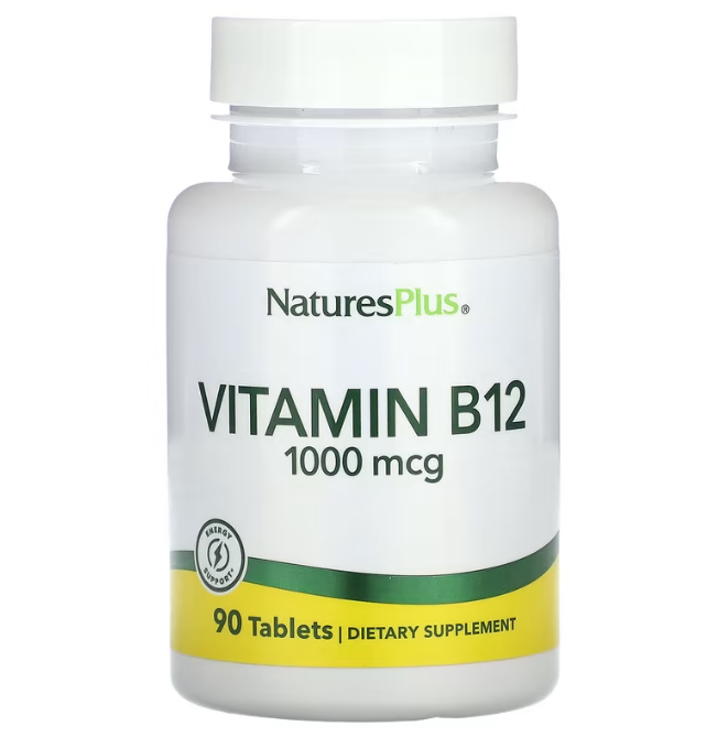 Вітамін В-12 Nature's Plus Vitamin B-12 1000 мкг, 90 таблеток (NAP-01720)