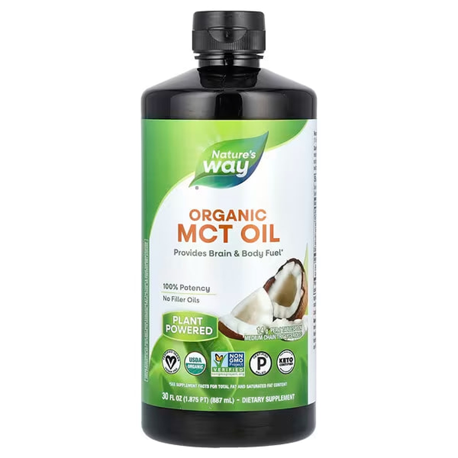 Кокосова олія MCT Nature's Way Oil From Coconut, 887 мл (NWY-11772)