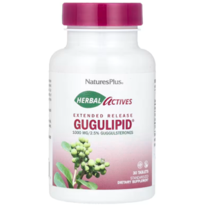 Гуггул Nature's Plus Gugulipid Herbal Actives 1000 мг, 30 таблеток (NAP-07328)