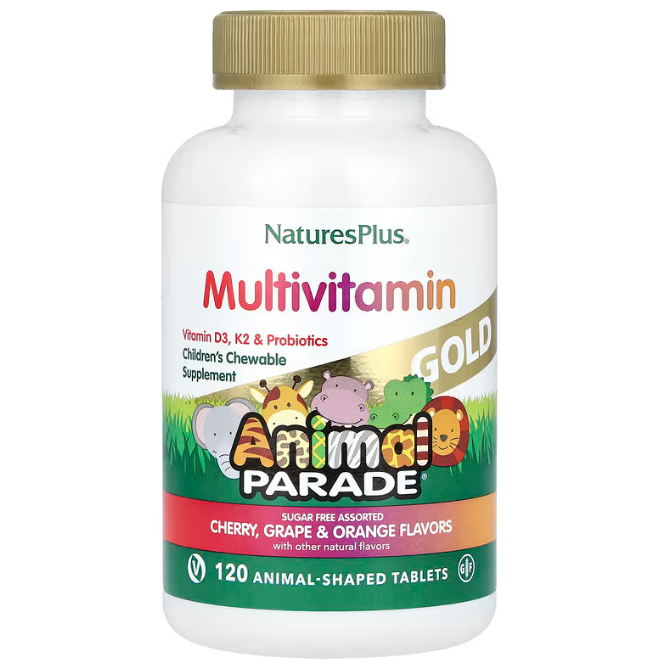 Вітаміни для дітей Nature's Plus (Children's Multi-Vitamin) Animal Parade асорті смаків, 120 тварин (NAP-29928)