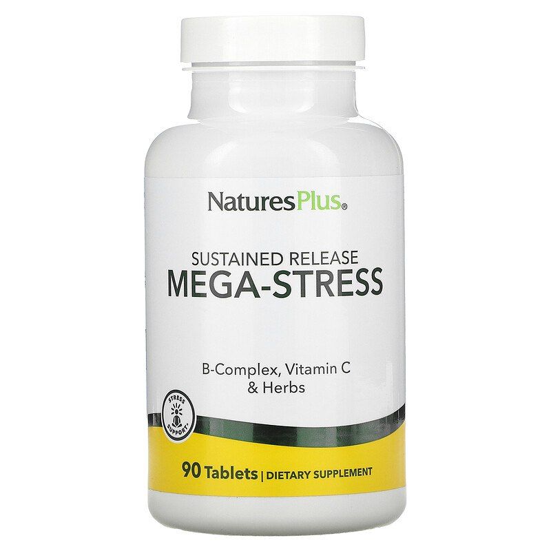 Мега-Стрес Nature's Plus комплекс Mega-Stress, 90 таблеток (NAP-01261)