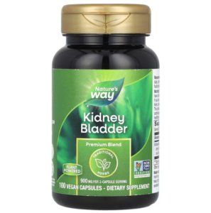 Здоров'я нирок та сечового міхура Nature's Way Kidney Bladder 900 мг, 100 вегетаріанських капсул (450 мг в 1 капсулі) (NWY-00110)