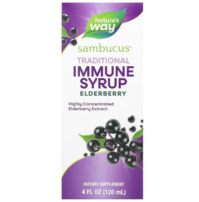Чорна бузина Nature's Way сироп Sambucus, 120 мл (NWY-06970)