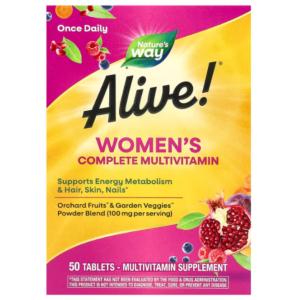Мультивітаміни для жінок Nature's Way Alive! Women's Complete Multivitamin, 50 таблеток (NWY-13663)