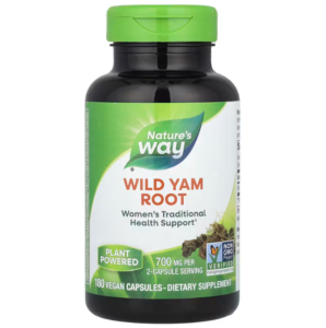 Дикий ямс Nature's Way Wild Yam корінь 700 мг, 180 веганських капсул (350 мг в капсулі)(NWY-15350)