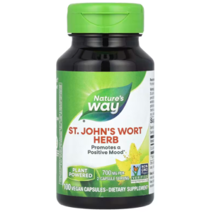 Звіробій Nature's Way St. John's Wort трава 700 мг, 100 вегетаріанських капсул (350 мг у капсулі) (NWY-17300)
