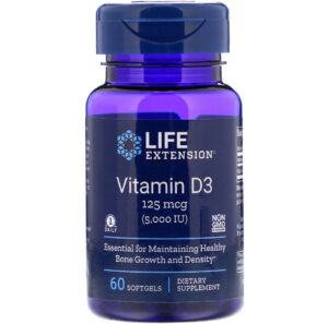 Вітамін Д-3 Life Extension Vitamin D3 5000 МО, 60 капсул (LEX-17136)