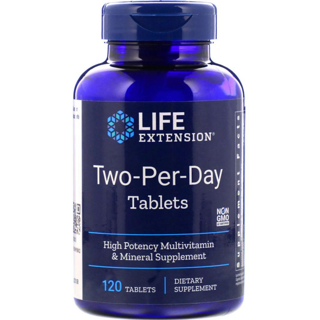 Мультивітаміни Life Extension Two-Per-Day Tablets, 120 таб. (LEX-23151)