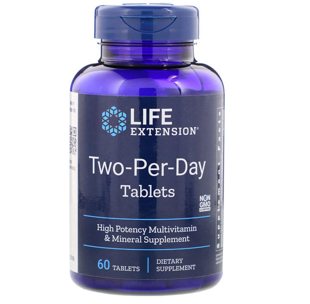 Мультивітаміни Life Extension Two-Per-Day Tablets, 60 таблеток (LEX-23166)