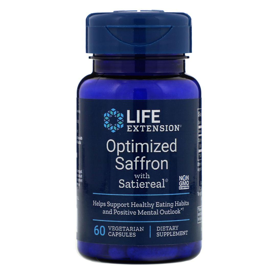 Шафран з Satiereal Life Extension Saffron, 60 капсул (LEX-14326)