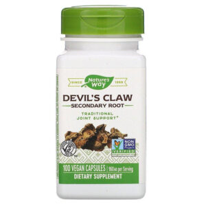 Кіготь диявола Nature's Way (Devil's Claw) бульби 960 мг, 100 капсул (NWY-12350)
