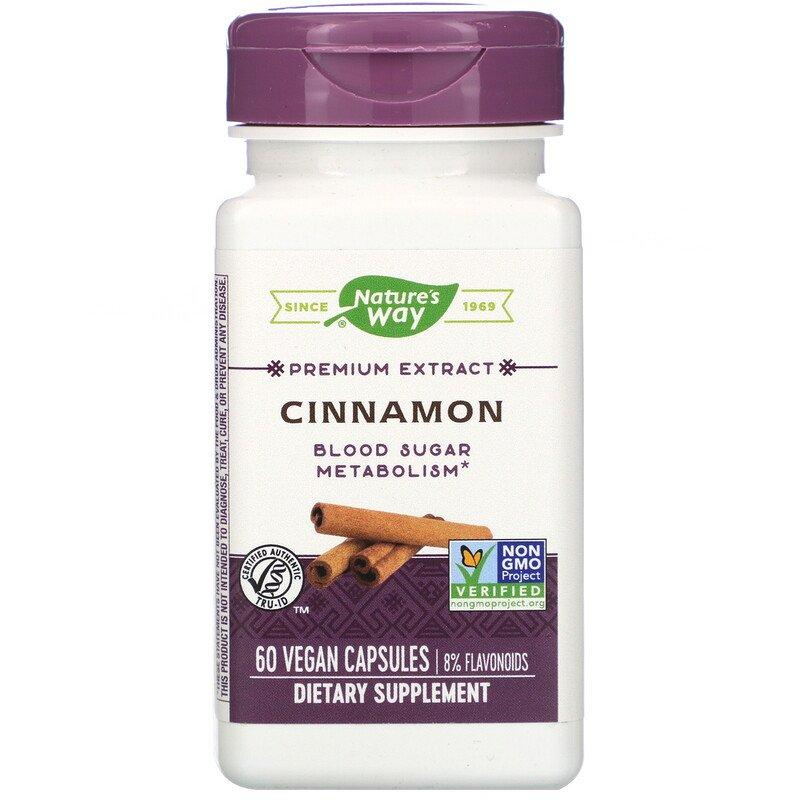 Екстракт кориці Nature's Way Cinnamon стандартизований, 60 капсул (NWY-15492)