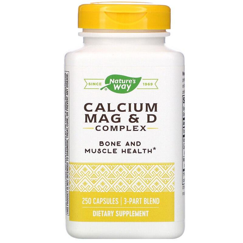 Кальцій Nature's Way магній і вітамін Д Calcium Mag & D, 250 капсул (NWY-41421)