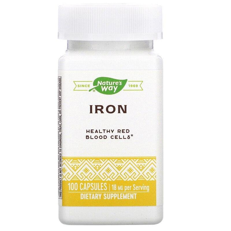 Залізо Nature's Way Iron 18 мг, 100 капсул (NWY-41041)