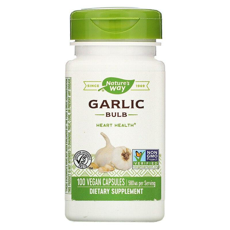 Часник Nature's Way Garlic цибулини 580 мг, 100 капсул (NWY-13000)