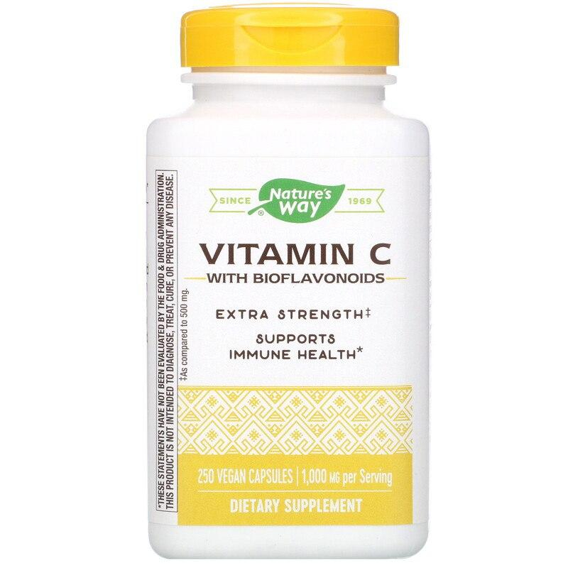 Вітамін С Nature's Way (аскорбінова кислота) Vitamin C-1000 з биофлавоноїдами, 250 капс. (NWY-15465)