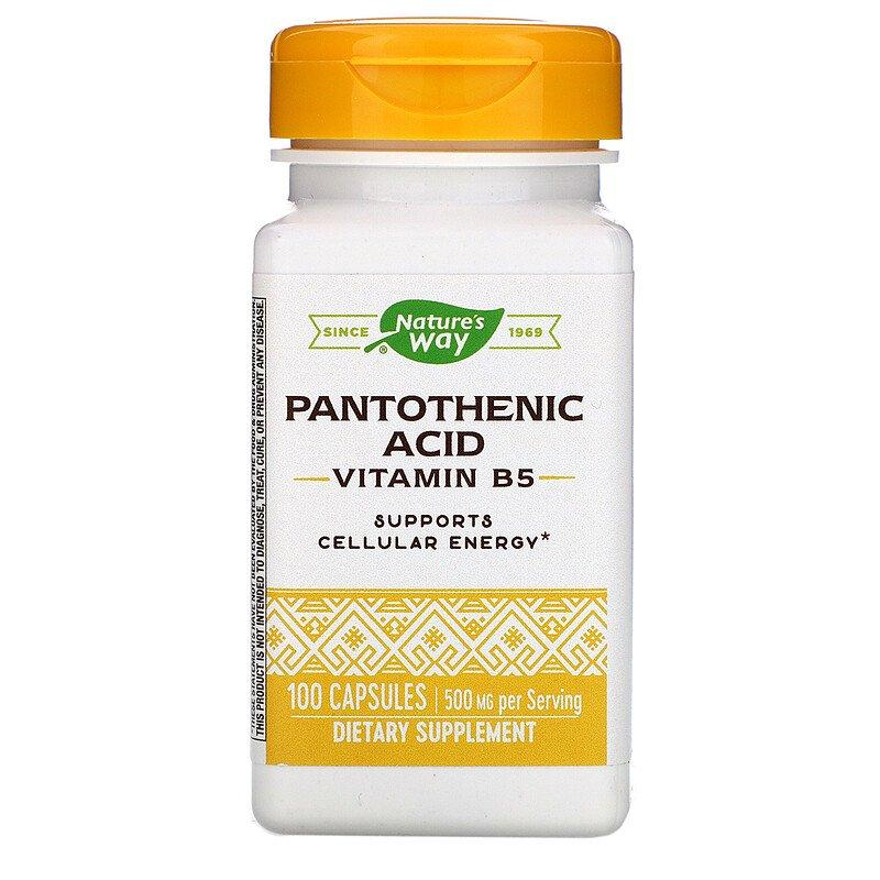 Пантотенова кислота Nature's Way Pantothenic Acid 250 мг, 100 капс. (NWY-40491)