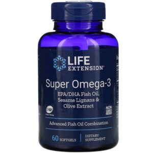 Омега-3 Life Extension Super Omega-3, 60 капсул (LEX-19836)