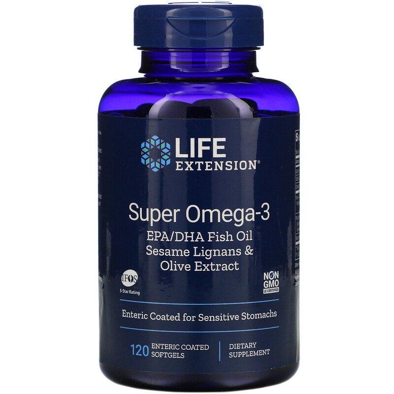 Омега-3 Life Extension Omega Foundations, 120 капсул (LEX-19841)