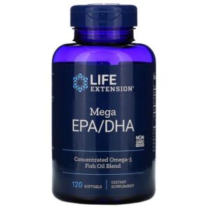 Риб'ячий жир Life Extension мега EPA DHA Mega EPA/DHA, 120 м'яких капсул (LEX-19371)