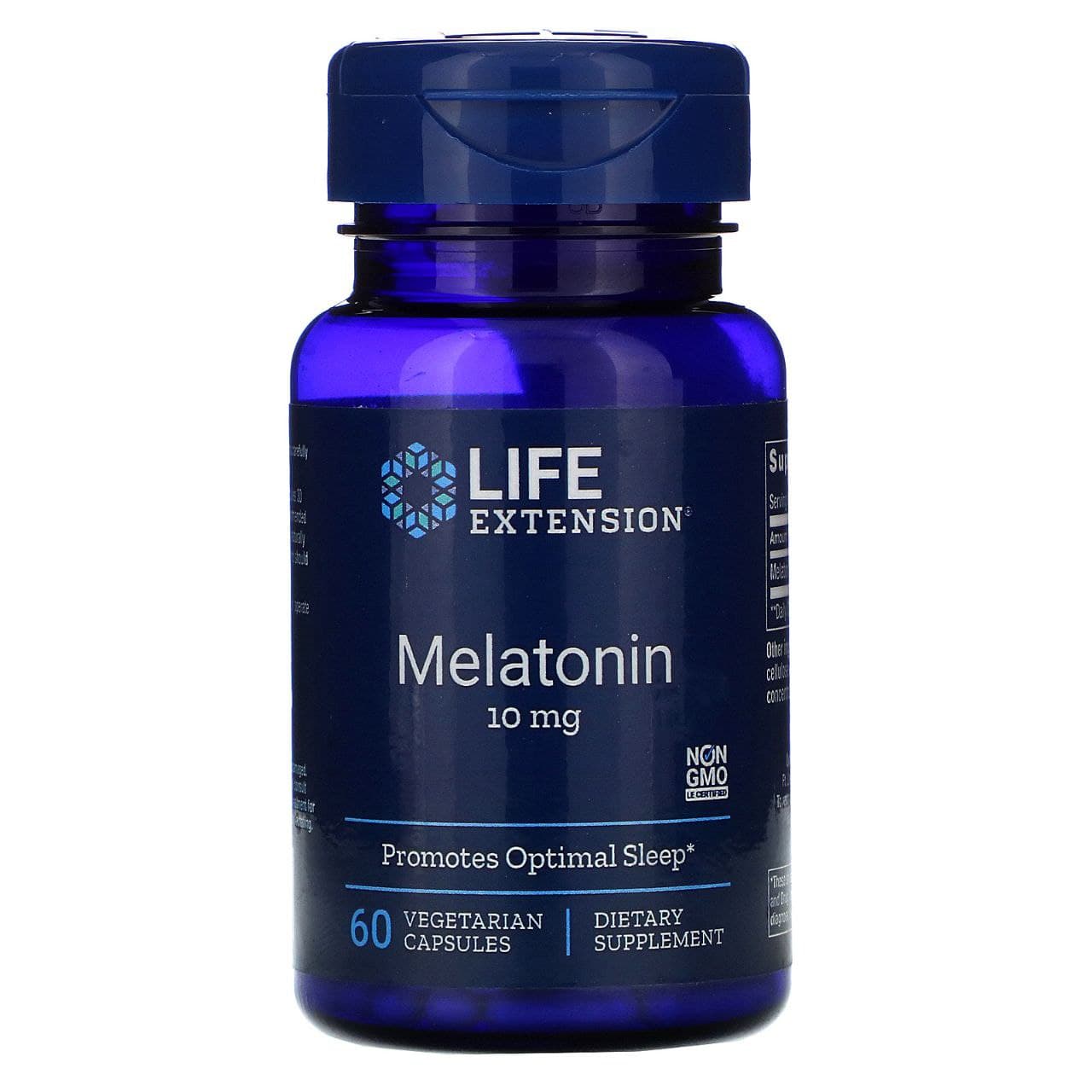 Мелатонін Life Extension Melatonin 10 мг, 60 капсул (LEX-33106)