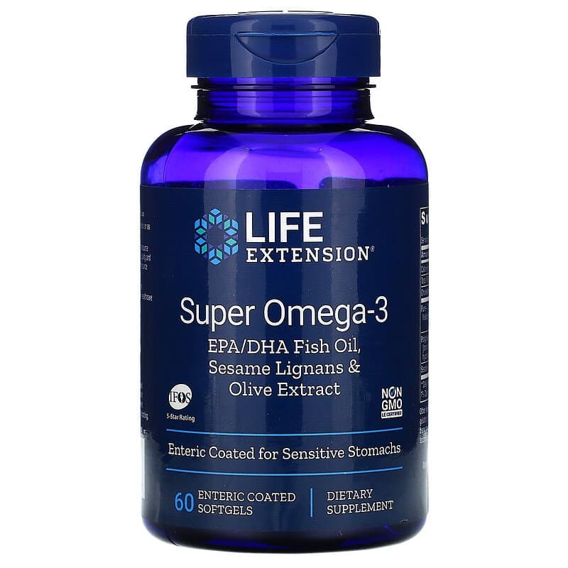Омега-3 (Omega Foundations) Life Extension, 60 капсул (LEX-19856)