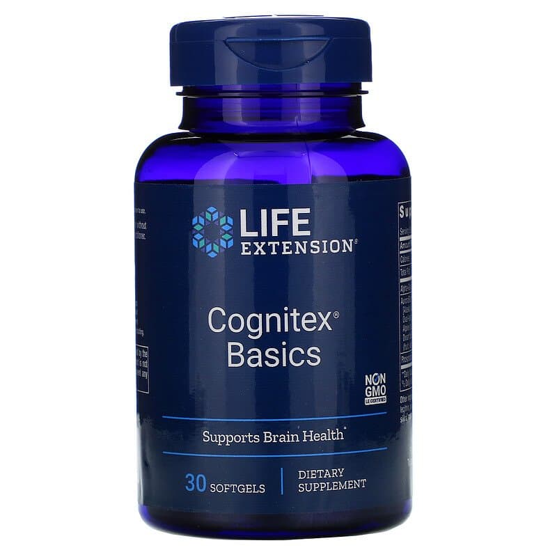 Поліпшення роботи мозку Life Extension Cognitex Basics , 30 капсул (LEX-23213)