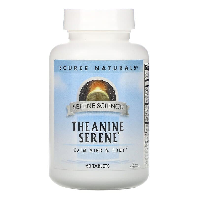 Теанін Source Naturals спокій Theanine Serene, 60 таблеток (SNS-01775)