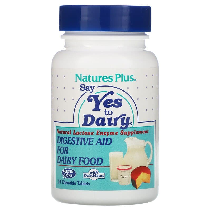 Фермент лактази Nature's Plus Lactase enzymes, 50 жувальних таблеток (NAP-04440)