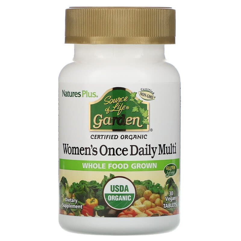 Щоденні мультивітаміни для жінок Nature's Plus Women's Once Daily Multi Source of Life Garden, 30 таблеток (NAP-30747)