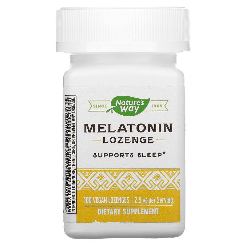Мелатонін Nature's Way Melatonin 2.5 мг, 100 веганських льодяників (NWY-49111)