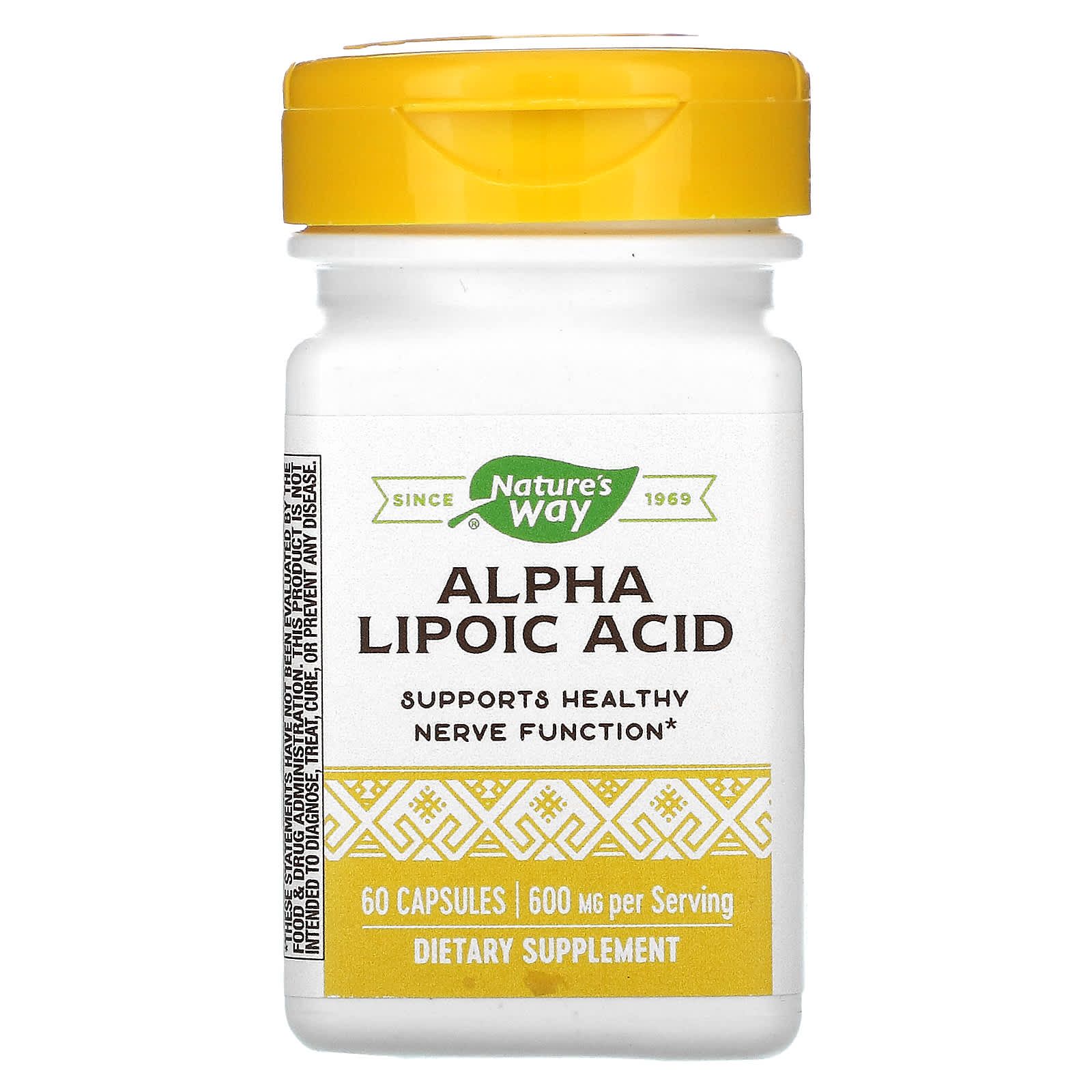 Альфа-ліпоєва кислота Nature's Way Alpha Lipoic Acid, 60 капсул (NWY-45181)