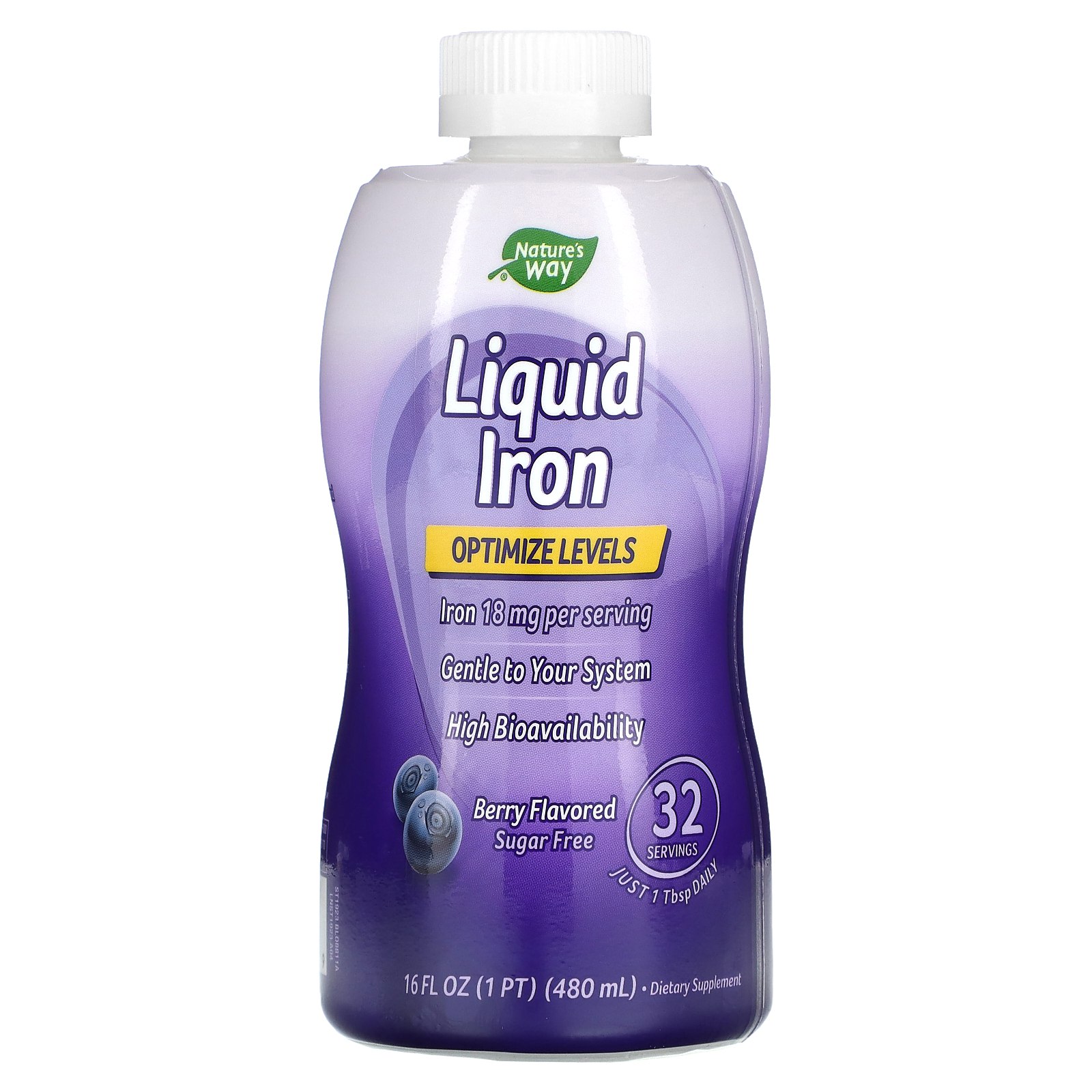 Залізо Nature's Way Iron рідке смак ягід, 480 мл (NWY-92316)