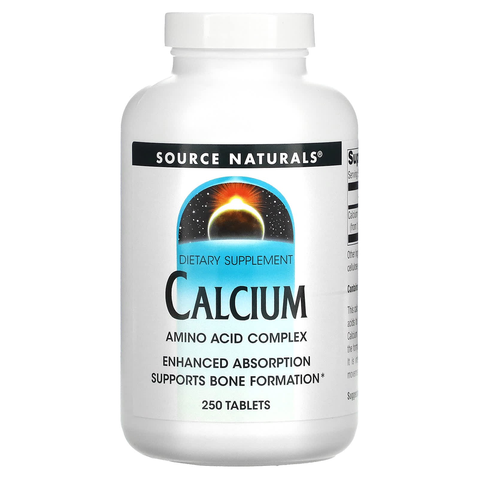 Кальцій Source Naturals Calcium, 250 таблеток (SNS-00302)
